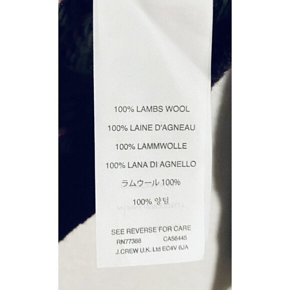 J Crew Sweater Womens Small Fair Isle Lambs Wool Sequin Crew Neck Pullover E5663 - Picture 6 of 9